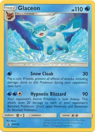Glaceon SM238  SM Promos - Promo SM Promos Pokemon Single  Squirtle Squad Card Shop.