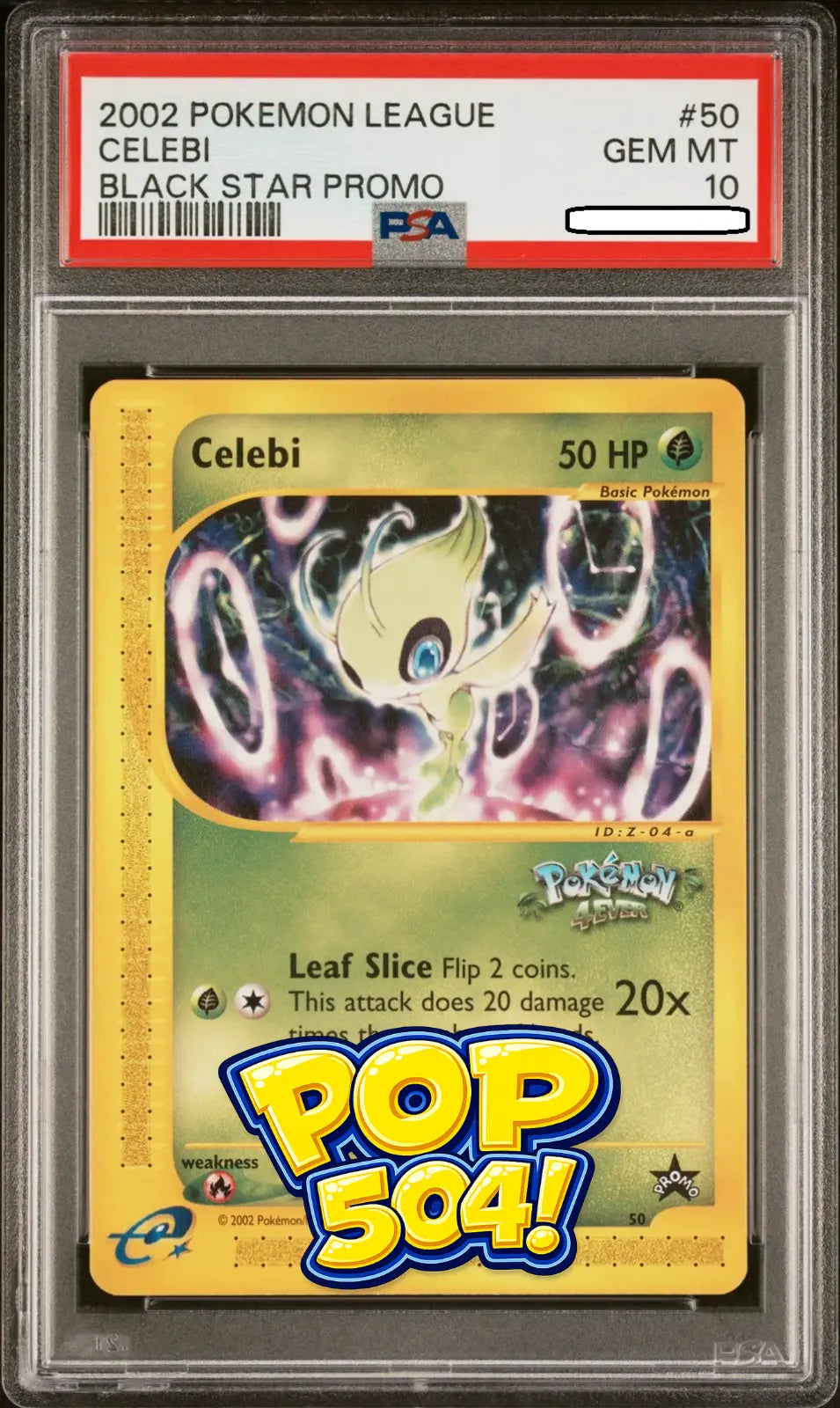Pokémon - Pokémon League - Celebi Black Star Promo 50 - PSA 10 Gem Mint