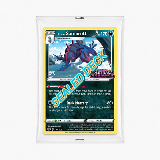 Hisuian Samurott SWSH207 Astral Radiance Build & Battle sealed deck