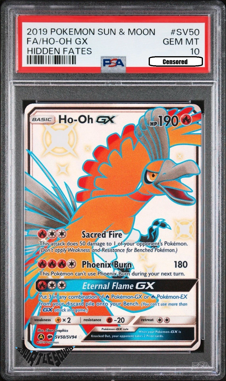 Pokémon TCG – Ho-Oh GX SV50/SV94 – Hidden Fates Shiny Vault – PSA 10 Gem Mint