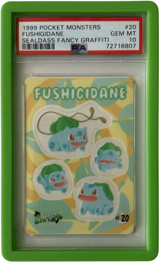 Pokemon - Pocket Monster - Fushigidane (Bulbasaur) # 20 - Fancy Graffiti - PSA 10 - Green Guard
