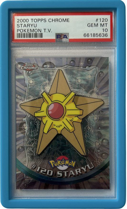Pokemon - Topps Chrome Series 2 - Staryu #120 - PSA 10 - Cyan Guard