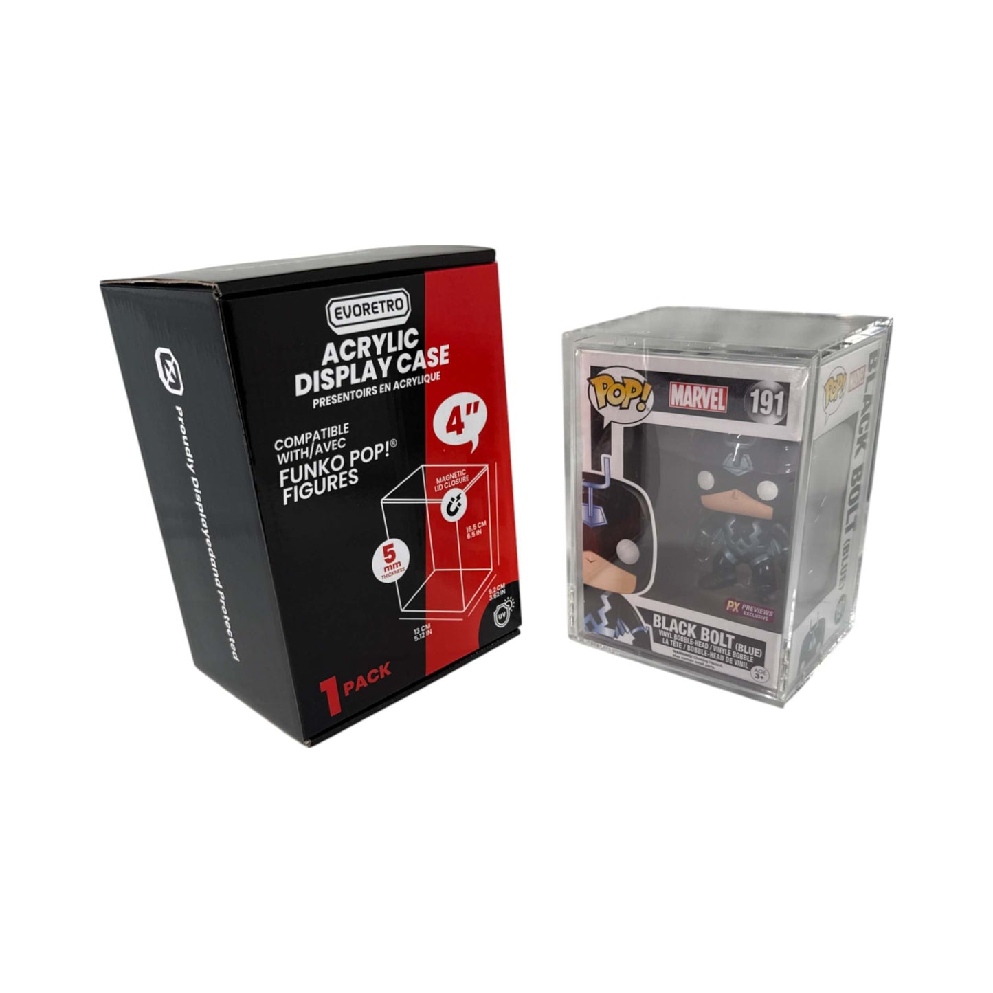 EVORETRO Acrylic Case Display for Standard size 4" Funko Pop Pack of 1 EVORETRO Canada Funko Pop Protectors  Squirtle Squad Card Shop.