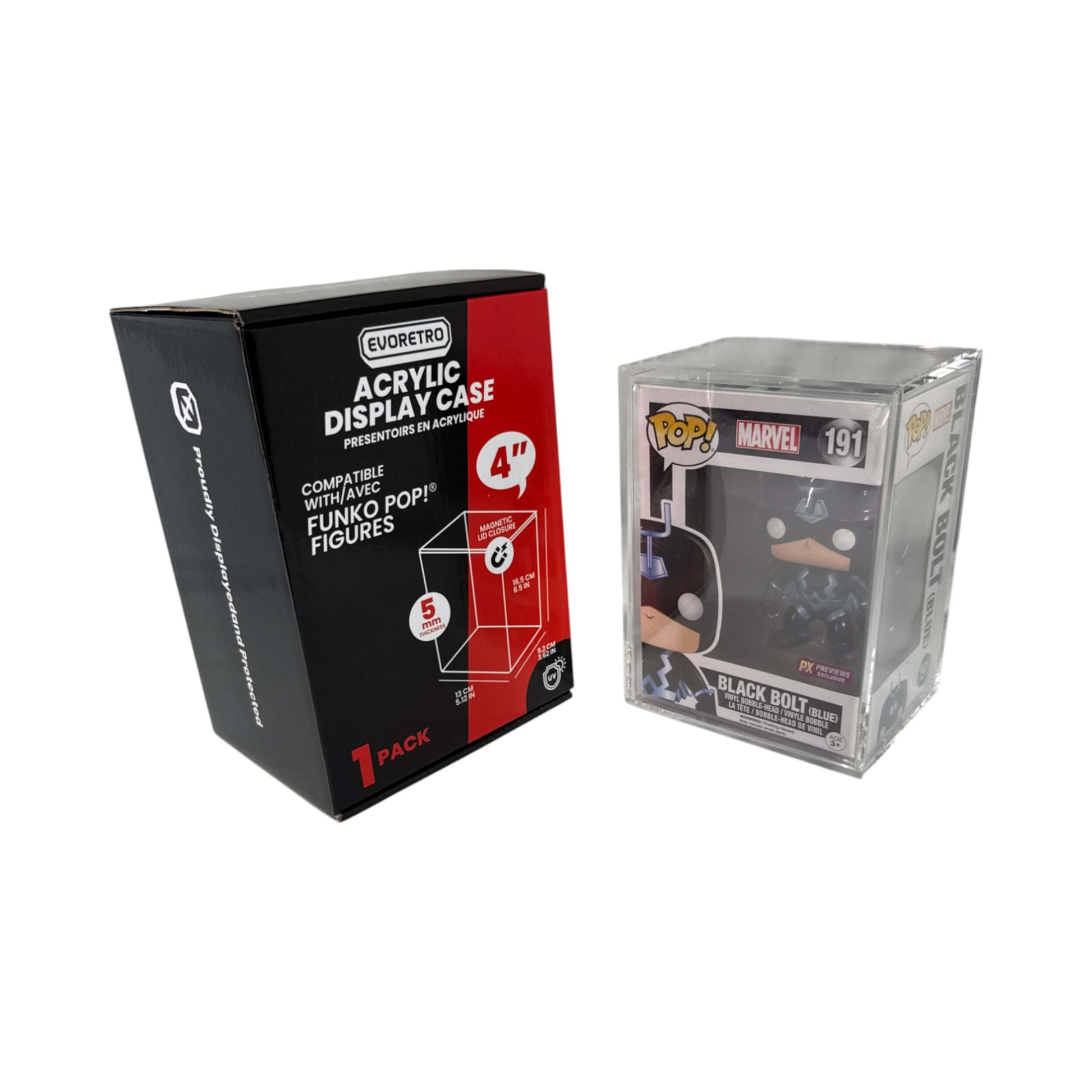 EVORETRO Acrylic Case Display for Standard size 4" Funko Pop Pack of 1 EVORETRO Canada Funko Pop Protectors  Squirtle Squad Card Shop.
