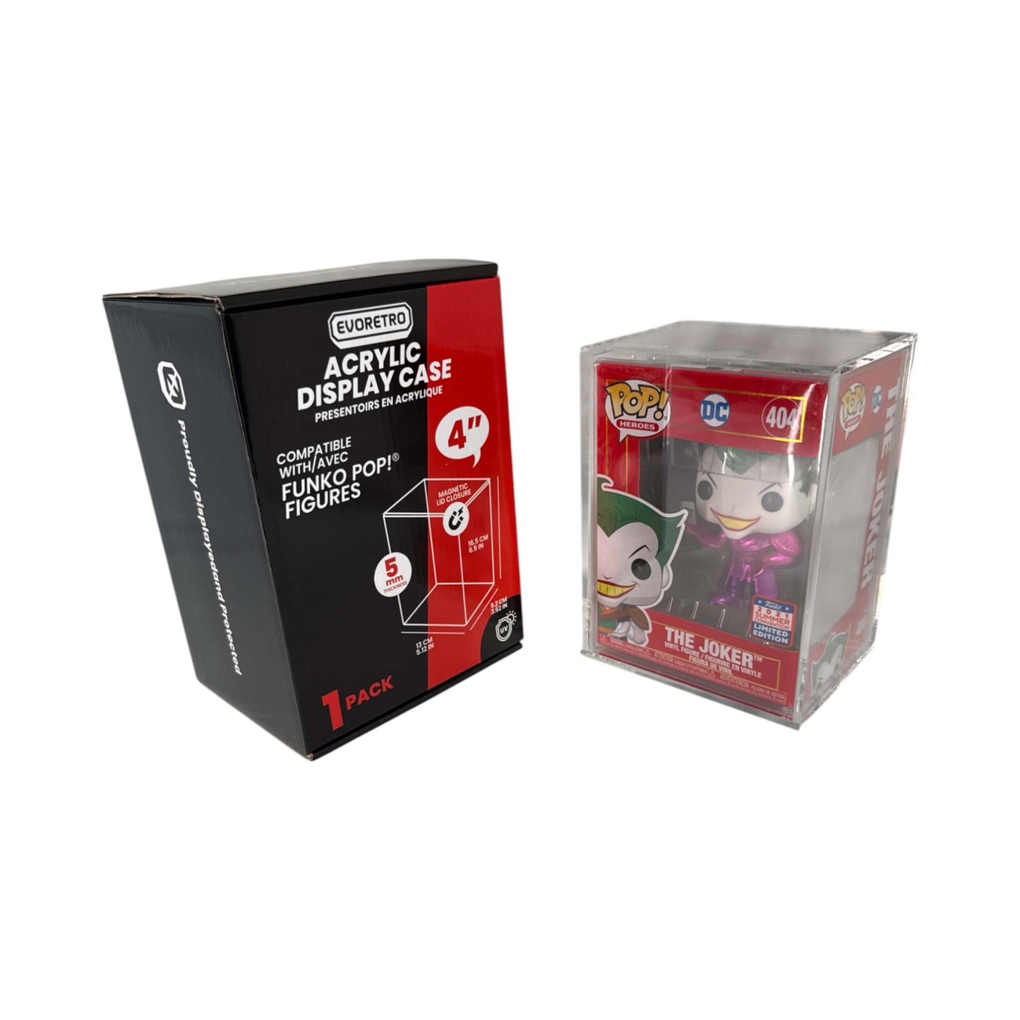 EVORETRO Acrylic Case Display for Standard size 4" Funko Pop Pack of 1 EVORETRO Canada Funko Pop Protectors  Squirtle Squad Card Shop.