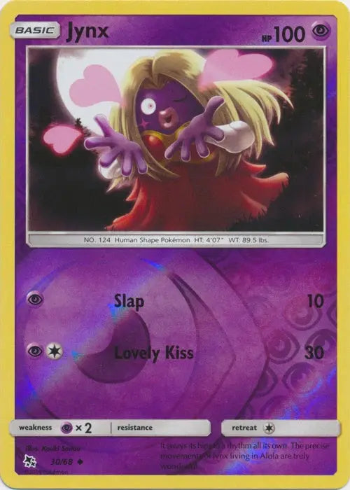 Jynx 030/68 - Reverse Holofoil Hidden Fates - Uncommon Hidden Fates Pokemon Single  Squirtle Squad Card Shop.