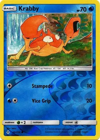 Krabby 046/214 Reverse Holo - Sun & Moon Unbroken Bonds