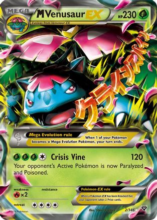 M Venusaur EX 002/146 Holo - XY Base Set