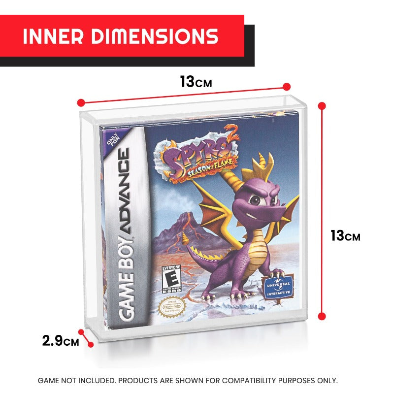 Acrylic Protector for (GB/GBA) Game Box - 2 Pack EVORETRO Canada Video Game Protectors  Squirtle Squad Card Shop.