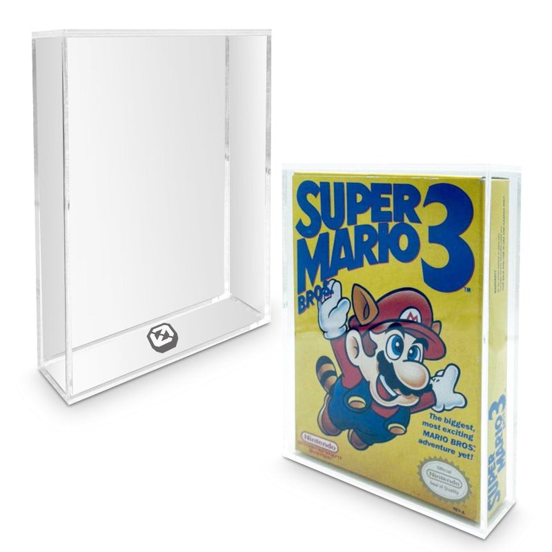 Acrylic Video Game Box Protector for Nintendo NES Game Box - Pack of 2 EVORETRO Canada Video Game Protectors  Squirtle Squad Card Shop.
