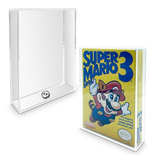 Acrylic Video Game Box Protector for Nintendo NES Game Box - Pack of 2 EVORETRO Canada Video Game Protectors  Squirtle Squad Card Shop.