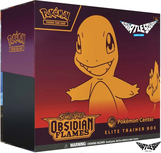 Pokémon TCG – Obsidian Flames – Elite Trainer Box – Pokémon Center Exclusive Squirtle Squad Card Shop. Sealed Products  Squirtle Squad Card Shop.