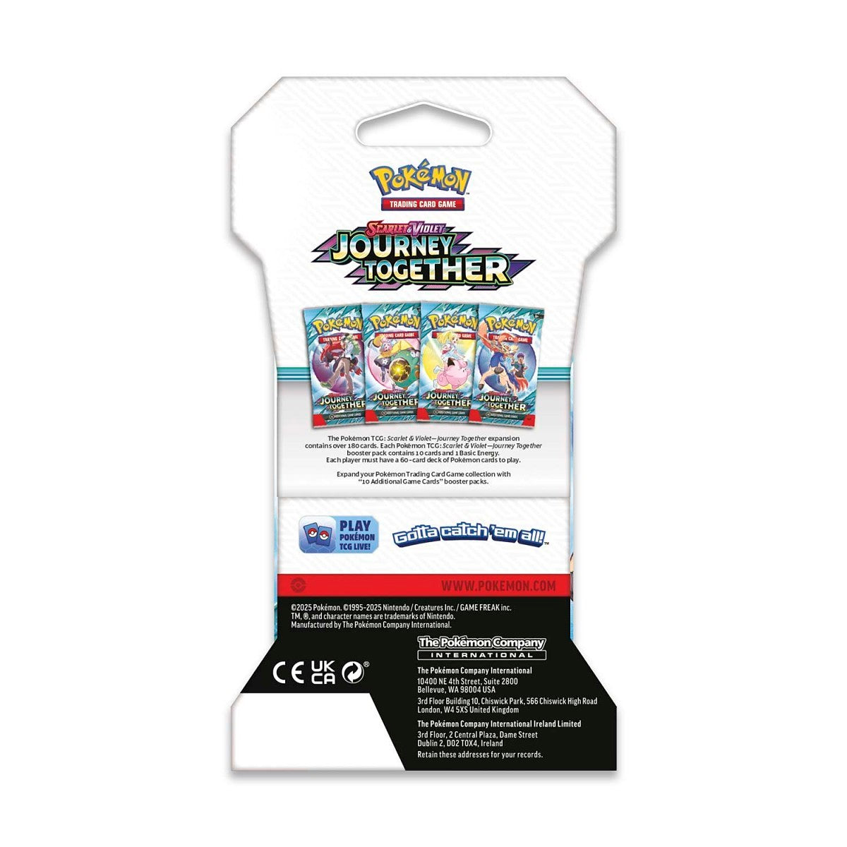 Pokemon - Journey Together - Blister Pack -Full Art Set