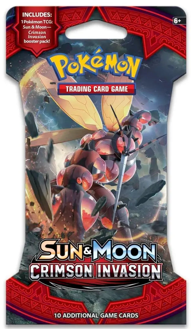 Pokémon TCG - Sun & Moon Crimson Invasion Booster Pack - Sealed - English