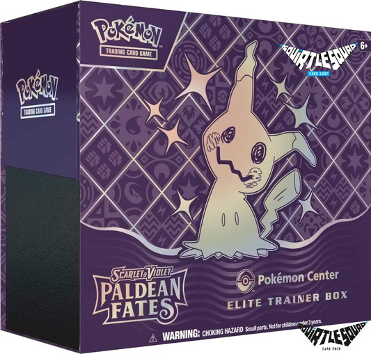 Pokémon TCG – Scarlet & Violet: Paldean Fates Pokémon Center Elite Trainer Box – Exclusive – Factory Sealed Squirtle Squad Card Shop.