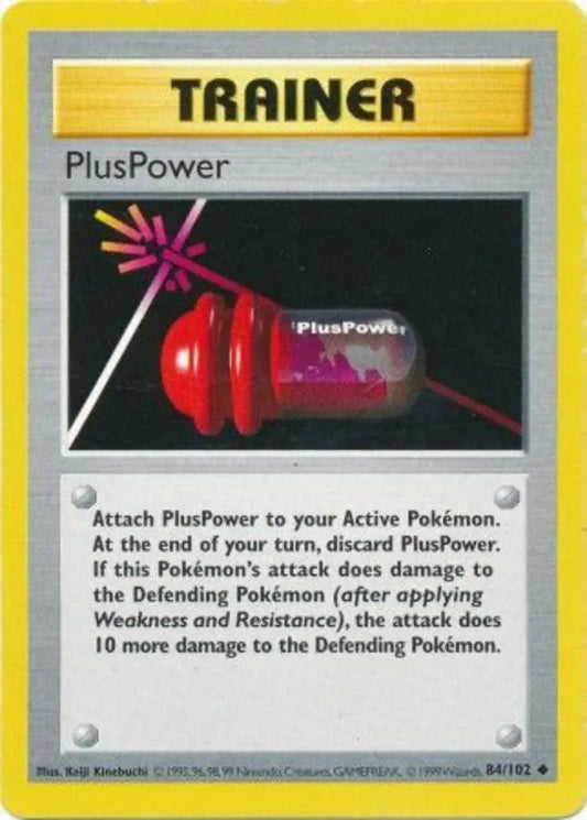 PlusPower 084  - Unlimited Base Set Shadowless - Uncommon Base Set (Shadowless) Pokemon Single  Squirtle Squad Card Shop.