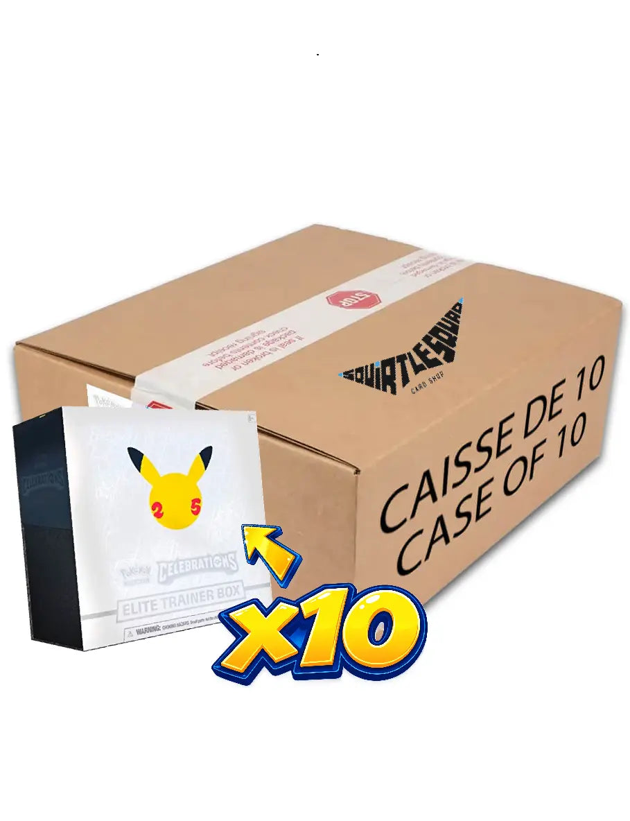 Pokémon TCG – Celebrations Elite Trainer Box Case – 25th Anniversary – Factory Sealed