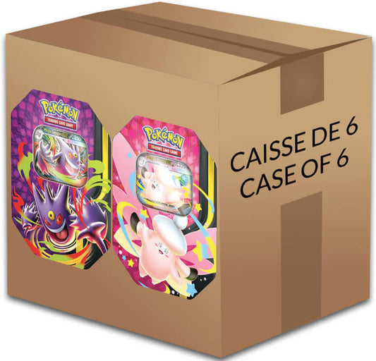 Pokémon TCG - Mega Moonlit Tin Case - Sealed 6 Tin Case Mega Gengar ex & Mega Clefable ex Miscellaneous Cards & Products Pokemon Sealed  Squirtle Squad Card Shop.