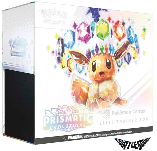 Pokemon - Prismatic Evolutions - Elite Trainer Box - Pokemon Center Squirtle Squad Card Shop.