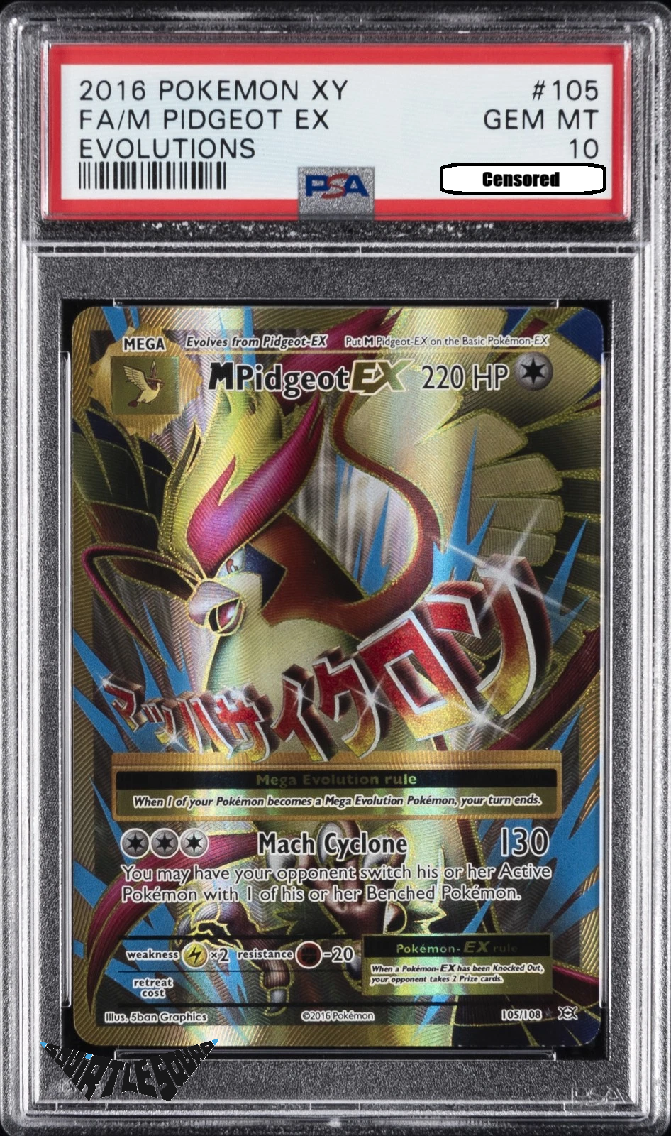 Pokémon TCG – Pidgeot EX 105/108 – XY Evolutions – PSA 10 Gem Mint