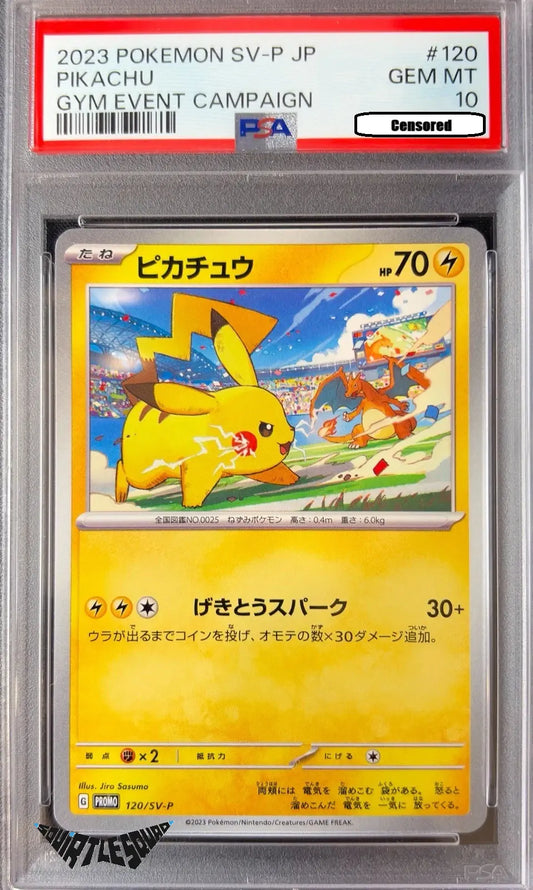 Pokémon TCG – Pikachu 120/SV-P – 2023 Gym Event Promo – Japan Exclusive Squirtle Squad Card Shop.