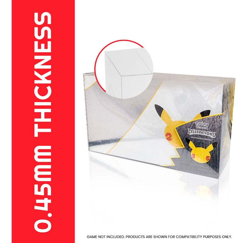 Pokemon Celebrations Ultra Premium Booster Collection Box EVORETRO PET Protector 0.45MM - Pack of 1 EVORETRO Canada Card Protectors  Squirtle Squad Card Shop.