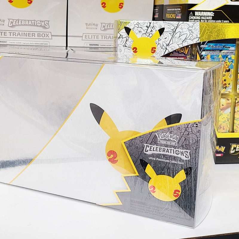 Pokemon Celebrations Ultra Premium Booster Collection Box EVORETRO PET Protector 0.45MM - Pack of 1 EVORETRO Canada Card Protectors  Squirtle Squad Card Shop.