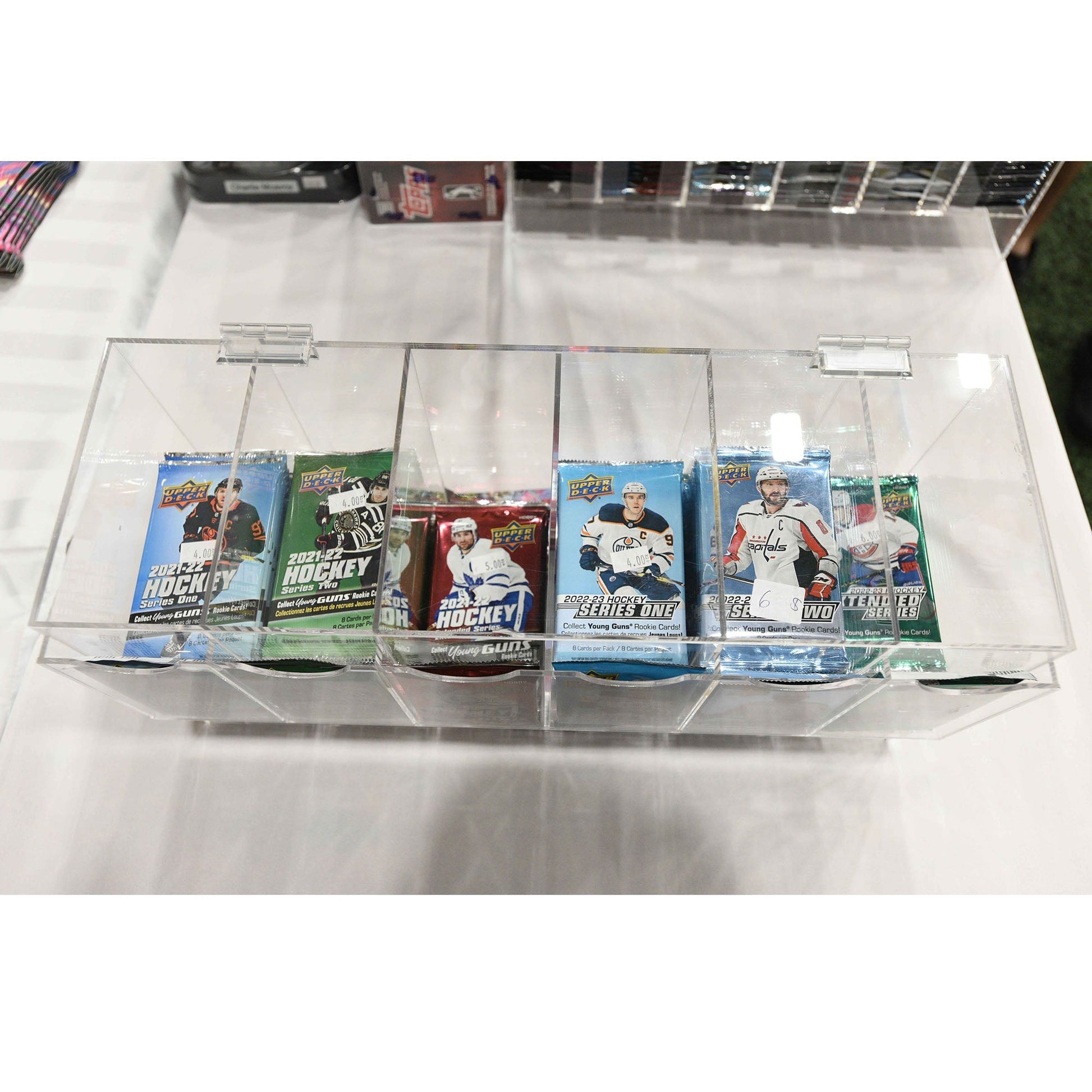 Pokémon Booster Pack 6-Slot EVORETRO Acrylic Display Dispenser - 4 Packs EVORETRO Canada Card Protectors  Squirtle Squad Card Shop.