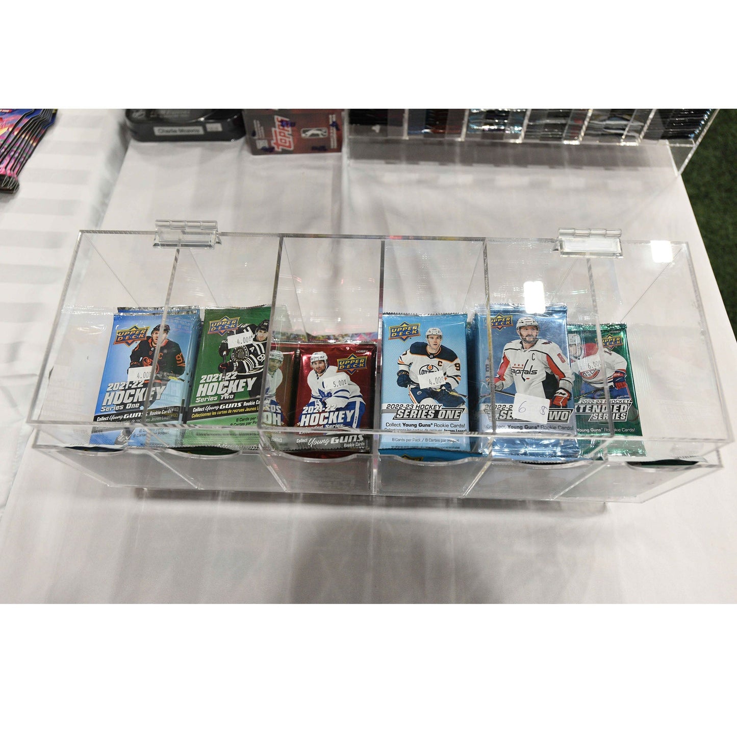 Pokémon Booster Pack 6-Slot EVORETRO Acrylic Display Dispenser - 4 Packs EVORETRO Canada Card Protectors  Squirtle Squad Card Shop.