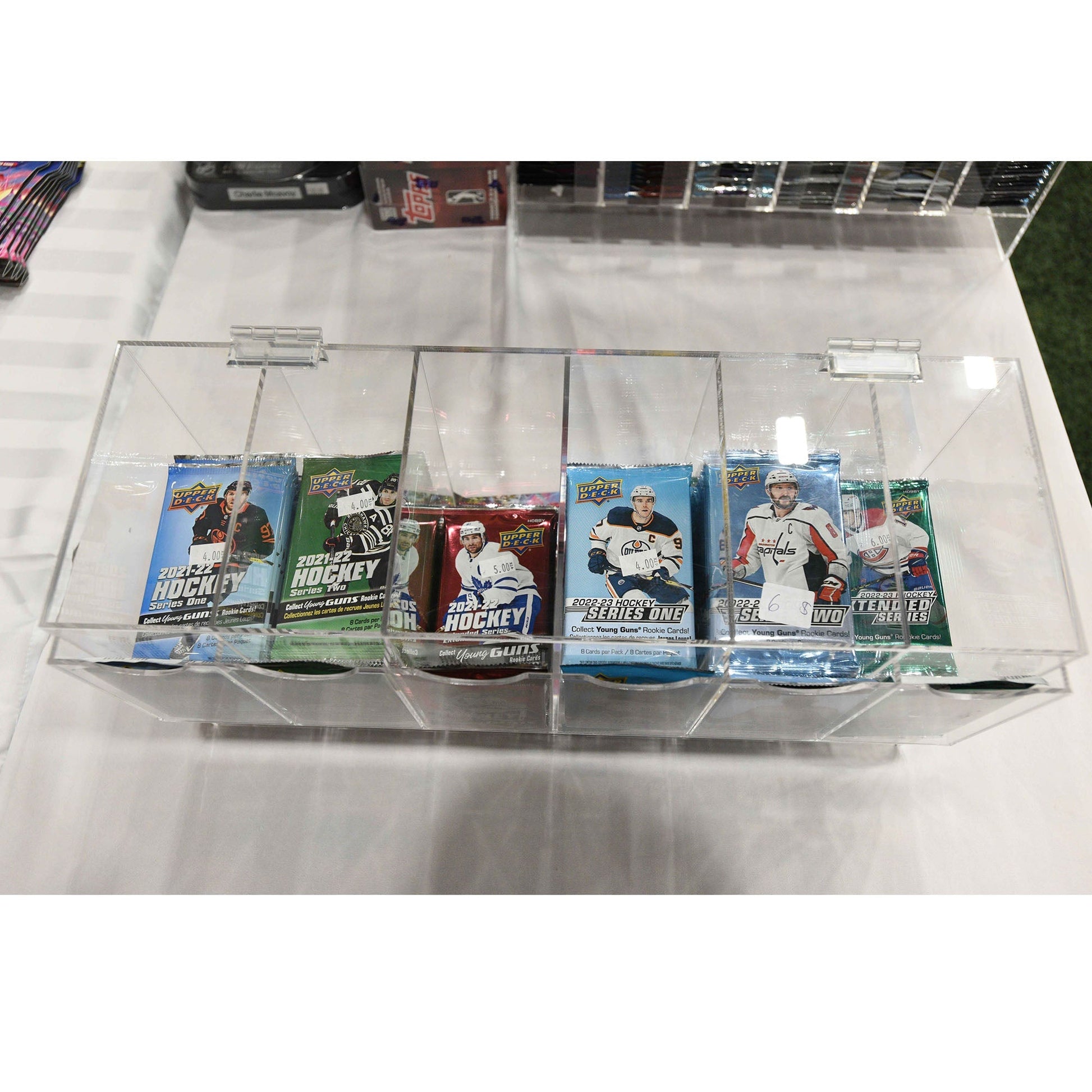 Pokémon Booster Pack 6-Slot EVORETRO Acrylic Display Dispenser - 4 Packs EVORETRO Canada Card Protectors  Squirtle Squad Card Shop.