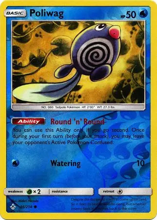 Poliwag 036/214 Reverse Holo - Sun & Moon Unbroken Bonds