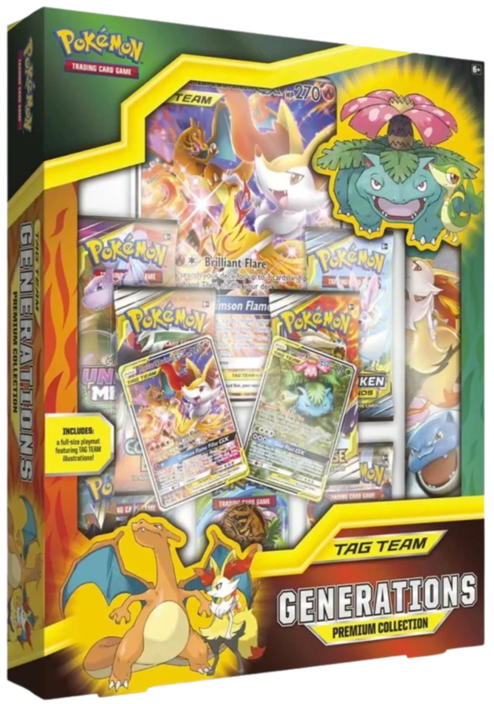 Pokémon TCG - TAG TEAM Generations Premium Collection - Factory Sealed Miscellaneous Cards & Products Pokemon Sealed  Squirtle Squad Card Shop.