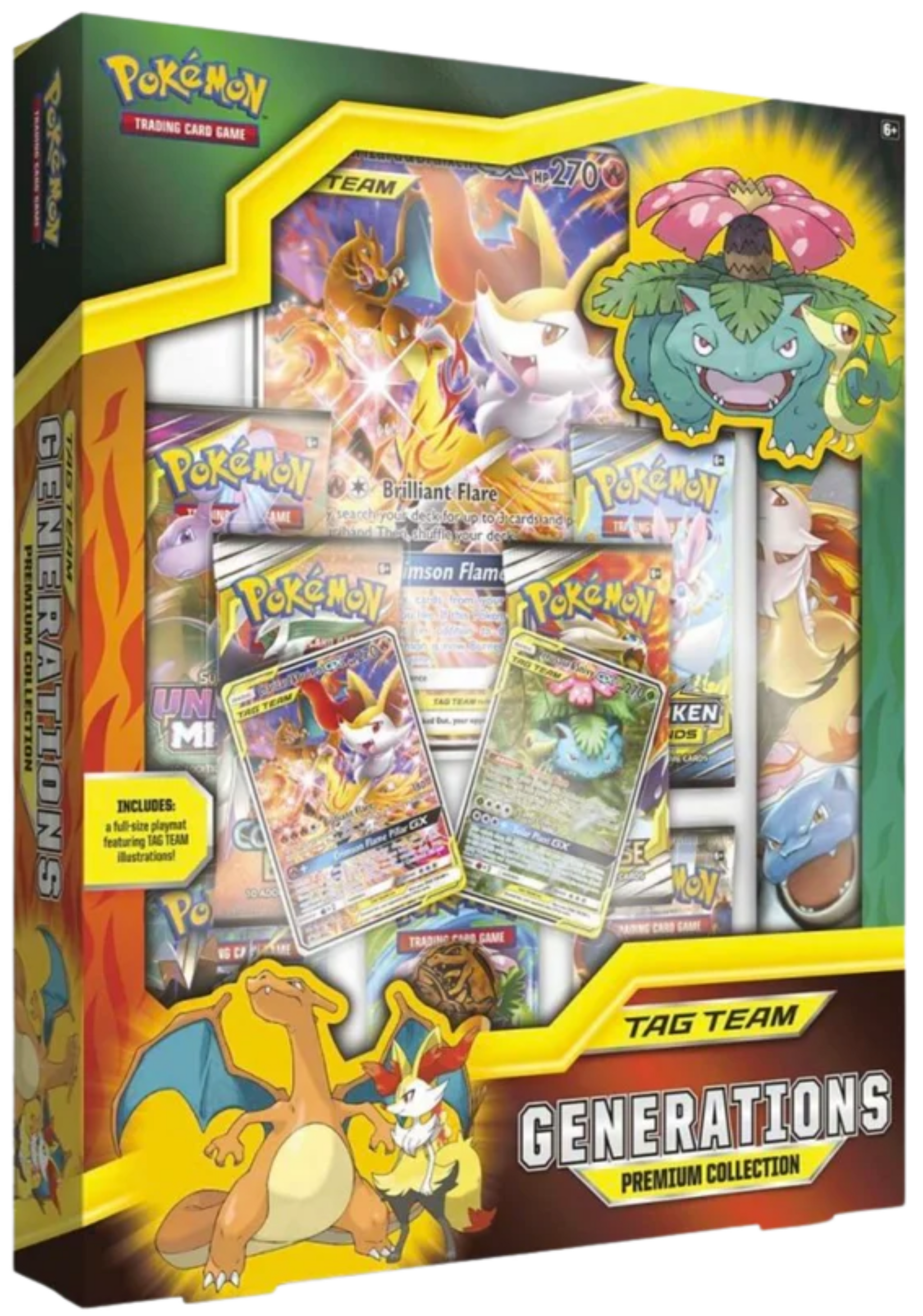 Pokémon TCG - TAG TEAM Generations Premium Collection - Factory Sealed Miscellaneous Cards & Products Pokemon Sealed  Squirtle Squad Card Shop.