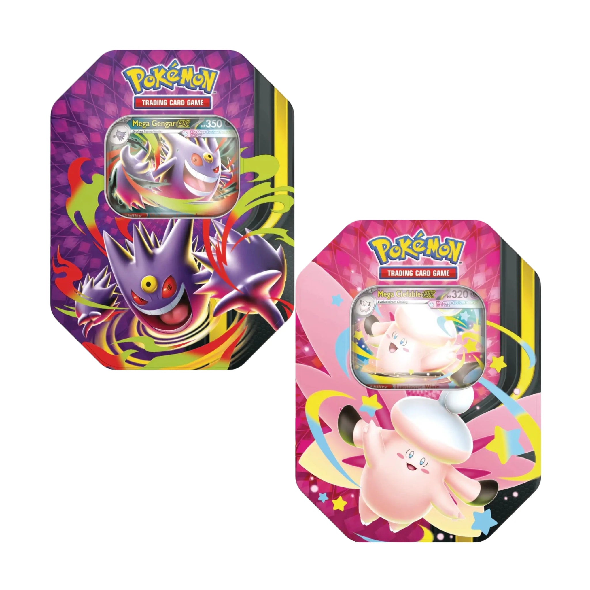 Pokémon TCG – Mega Gengar EX & Mega Clefable EX – Moonlit Tin – Promo – Sealed Squirtle Squad Card Shop.   Squirtle Squad Card Shop.