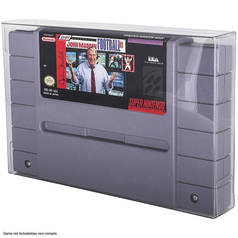Nintendo SNES (Cartridge) - EVORETRO PET Protectors - Pack of 25 EVORETRO Canada Video Game Protectors  Squirtle Squad Card Shop.