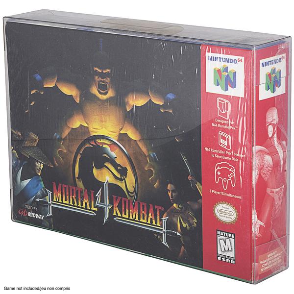 Nintendo N64 SNES Super Nintendo (Game Box) EVORETRO PET Protectors - Pack of 25 EVORETRO Canada Video Game Protectors  Squirtle Squad Card Shop.