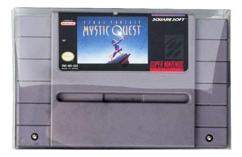 Nintendo SNES (Cartridge) - EVORETRO PET Protectors - Pack of 25 EVORETRO Canada Video Game Protectors  Squirtle Squad Card Shop.
