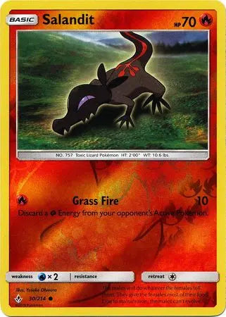Salandit 030/214 Reverse Holo - Sun & Moon Unbroken Bonds