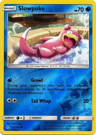 Slowpoke 042/214 Reverse Holo - Sun & Moon Unbroken Bonds