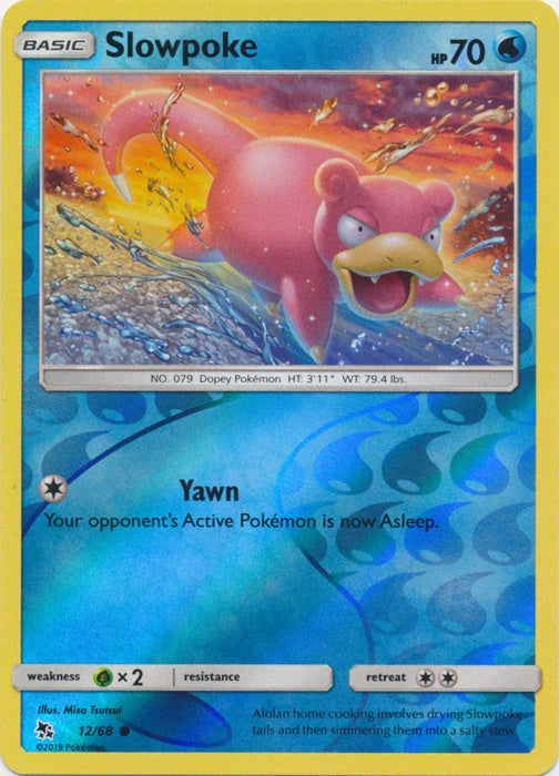 Slowpoke 012/68 - Reverse Holofoil Hidden Fates - Common Hidden Fates Pokemon Single  Squirtle Squad Card Shop.
