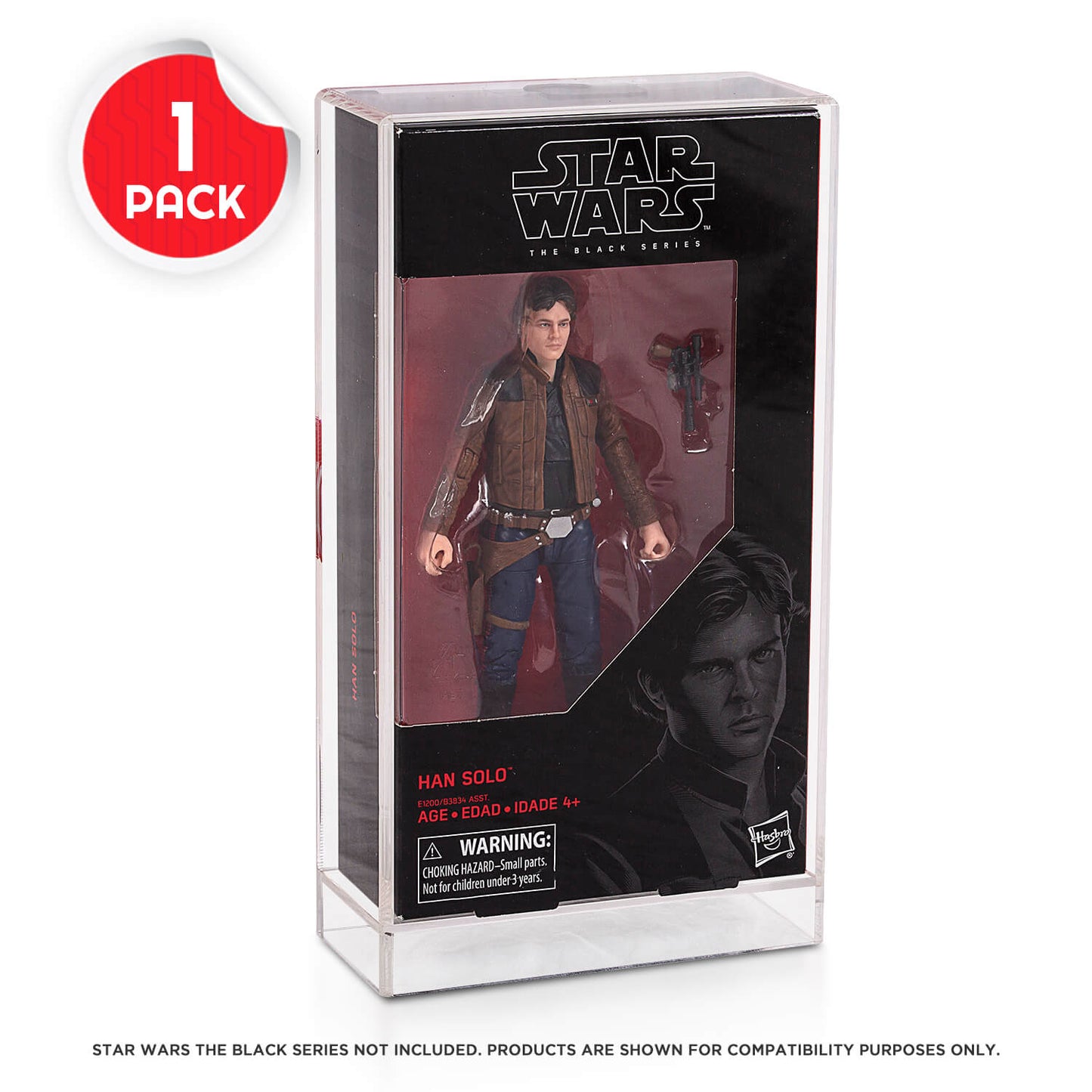 Star Wars Black series EVORETRO Clear Acrylic Display Case - Pack of 1 EVORETRO Canada Figurine Protectors  Squirtle Squad Card Shop.