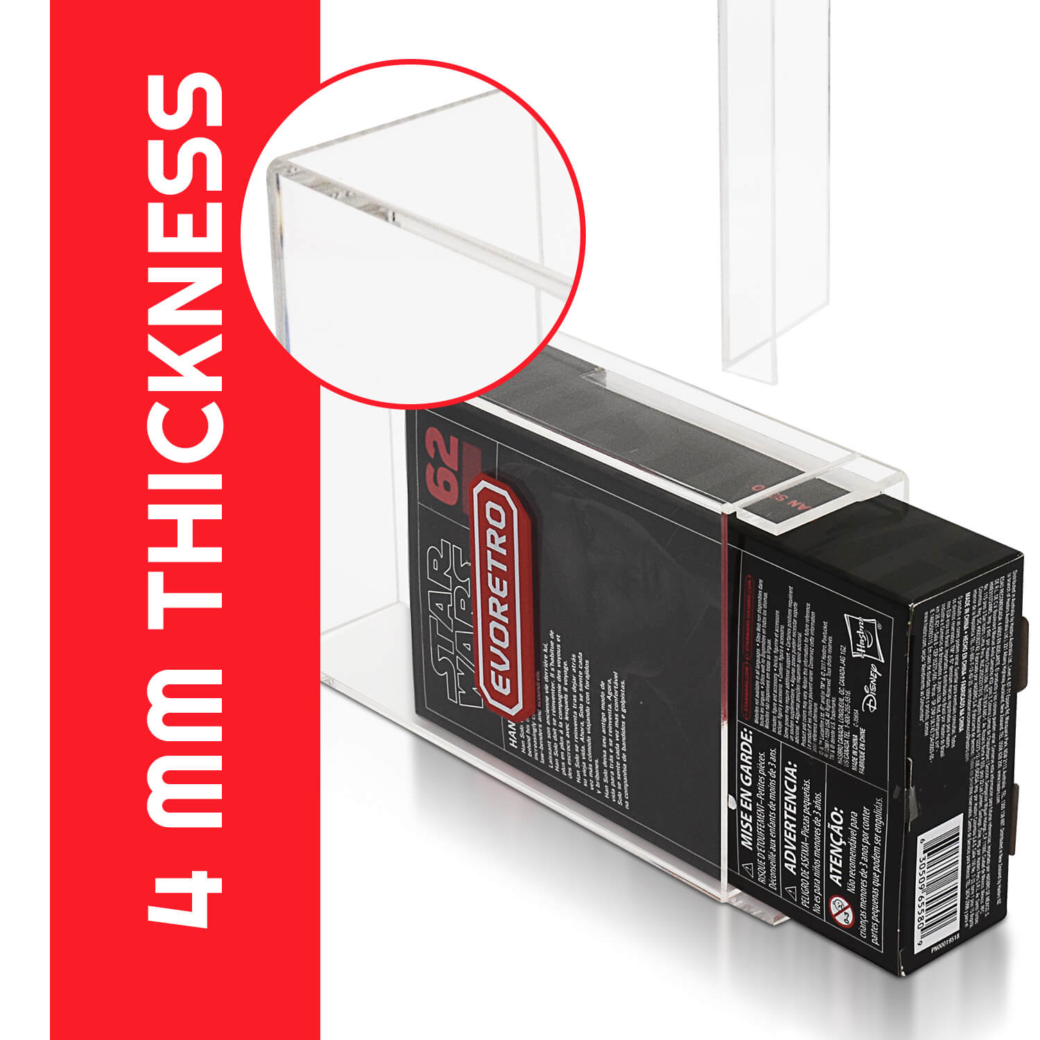 Star Wars Black series EVORETRO Clear Acrylic Display Case - Pack of 1 EVORETRO Canada Figurine Protectors  Squirtle Squad Card Shop.
