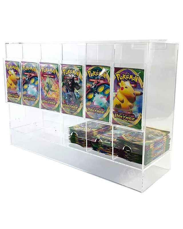 Pokémon Booster Pack 6-Slot EVORETRO Acrylic Display Dispenser - 4 Packs EVORETRO Canada Card Protectors  Squirtle Squad Card Shop.