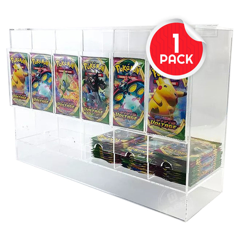 Pokémon Booster Pack 6-Slot EVORETRO Acrylic Display Dispenser - 4 Packs EVORETRO Canada Card Protectors  Squirtle Squad Card Shop.