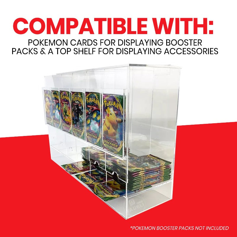 Pokémon Booster Pack 6-Slot EVORETRO Acrylic Display Dispenser - 4 Packs EVORETRO Canada Card Protectors  Squirtle Squad Card Shop.