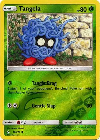 Tangela 016/214 Reverse Holo - Sun & Moon Unbroken Bonds