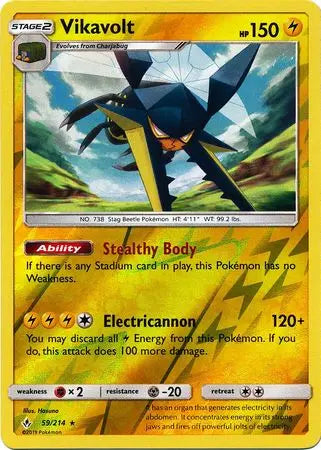 Vikavolt 059/214 Reverse Holo - Sun & Moon Unbroken Bonds