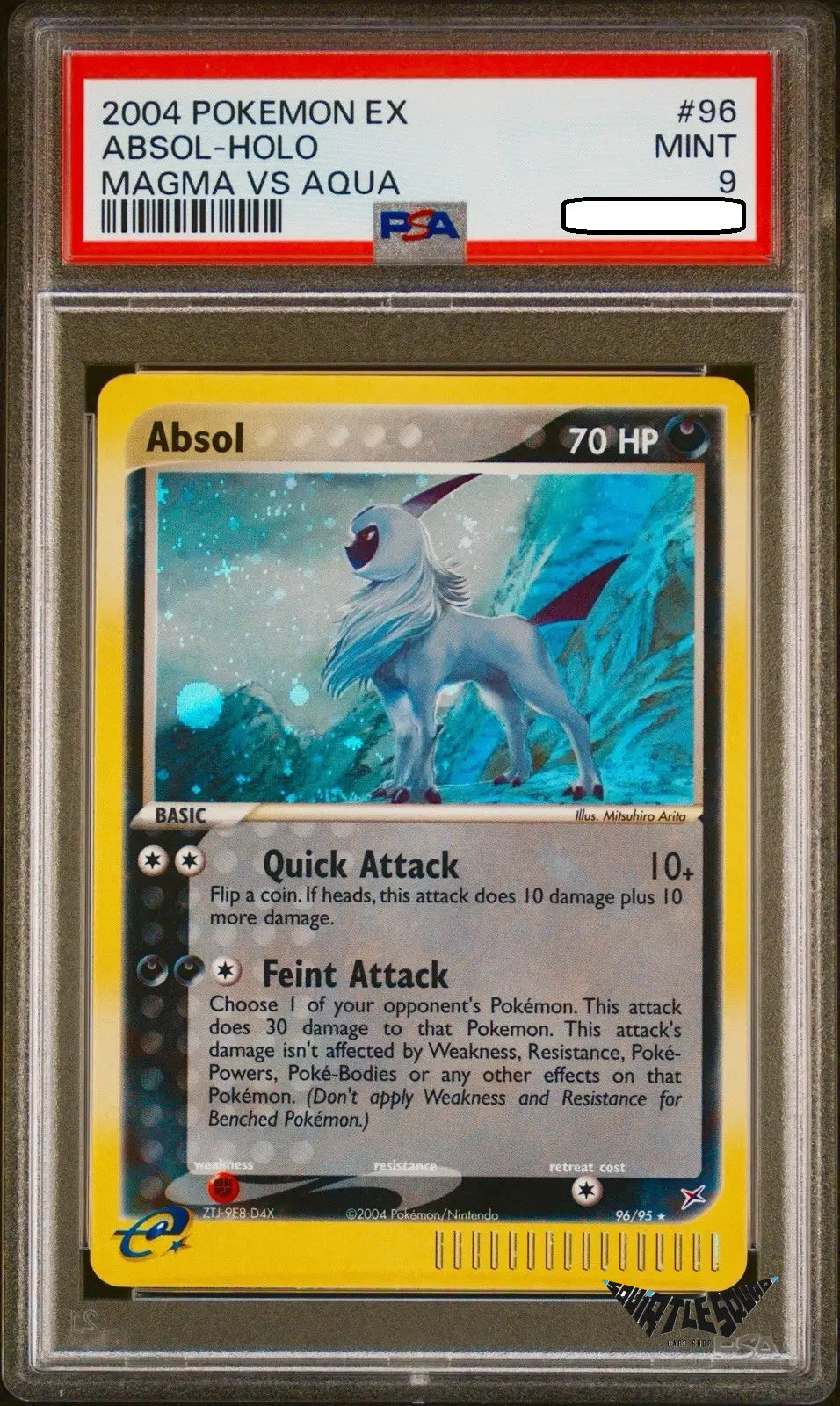 Pokémon TCG – Absol 96/95 – Team Magma vs Team Aqua – Secret Rare – PSA 9 Mint
