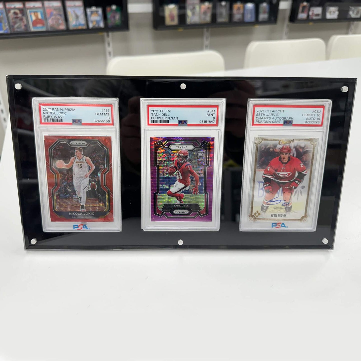 EVORETRO Acrylic Frame for PSA - 3 Slots EVORETRO Canada Card Protectors  Squirtle Squad Card Shop.