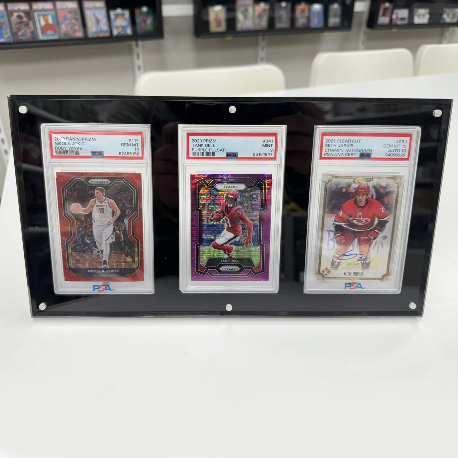 EVORETRO Acrylic Frame for PSA - 3 Slots EVORETRO Canada Card Protectors  Squirtle Squad Card Shop.